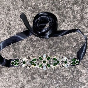 Emerald Green Dress Sash
